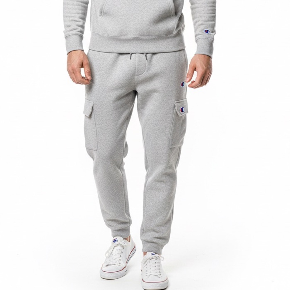 Champion Men's Light Gray Cargo Jogging Pants
